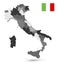 Administrative Divisions Map of Italy