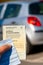 Administrative documents for French vehicles. Registration certificate, also called `Carte grise` and international insurance card
