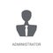 Administrator icon. Trendy Administrator logo concept on white b