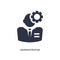 administrator icon on white background. Simple element illustration from human resources concept