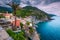 Admirable Vernazza village view with rocky coastline, Cinque Terre, Italy
