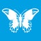 Admiral butterfly icon white