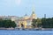 The Admiralty building houses the High Command of the Russian Navy. The ship on the spire of the Admiralty building is one of the