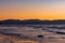 Admiralty Inlet and Olympic Mountains at Sunet