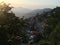 Admiring beauty of Shimla hills and the market activity