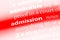 admission