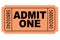 Admit one movie ticket