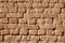 Adobe brick wall detail