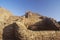 Adobe brick walls, circa 1100 AD, Citadel Pueblo Indian ruins of the Kayenta Anasazi tribe, AZ