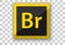 Adobe bridge icon design white square background