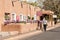 Adobe Building on Canyon Road in Santa Fe, New Mexico.