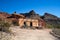 Adobe dwelling in desert