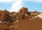 Adobe made houses of Anarak historical and ancient city in desert , Iran