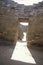 Adobe walls and doorway at the Aztec Indian ruins, La Plata, NM