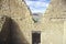 Adobe walls and doorway, circa 1060 AD, Chaco Canyon Indian ruins, The Center of Indian Civilization, NM