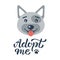 Adopt me hand lettering