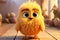 Adorable 3D rendered chick exudes irresistible cuteness with its charming, fluffy appearance