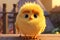 Adorable 3D rendered chick exudes irresistible cuteness with its charming, fluffy appearance