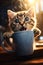 The Adorable Adventures of a Curious Kitty Cat Kitten: Tea Time