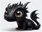 The Adorable Adventures of Oscar the Grinning Black Dragon Puppy with Big Eyes