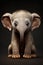 Adorable african baby elephant with big ears