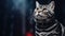 Adorable American Shorthair Cat with a Captivating Gaze AI Generated