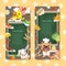 Adorable animal banner set