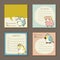 Adorable animal characters memo pads