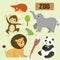 Adorable animals set