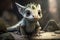 Adorable Baby Dragon with Playful Expression, Generative Ai
