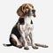 Adorable Beagle White Background Portrait