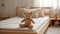 Adorable Bedside Companion Plush Bear Toy in Kids\\\' Room - Generative AI