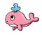 Adorable Big Pink Whale