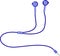 Adorable blue cable earphone