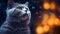 Adorable British Shorthair Cat with Amazing Detail AI Generated