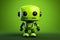 Adorable cartoon robot cute and funny 3d android character with playful expression