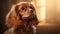 Adorable Cavalier King Charles Spaniel Dog AI Generated