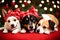 Adorable Christmas Themed Pet Bandanas for Festive Pets.AI Generated