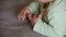 Adorable cute baby toddler hands fingers close up generation delicate counting discovering learning