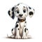 Adorable Dalmatian Cartoon Illustration for Toddler Book AI Generated