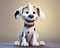 an adorable Dalmatian with a Pixar-style smile for your next project.