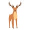 Adorable deer icon cartoon vector. Forest animal