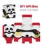 Adorable Do It Yourself DIY panda gift box with ears for sweets, candies, small presents.