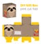 Adorable Do It Yourself sloth gift box for sweets, candies, small presents.