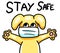 Adorable Dog Saying Stay Safe