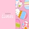 Adorable easter postcard