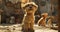 An adorable and enchanting portrayal of cutie dogs in a charming setting, with perfect lighting that brings out their delightful
