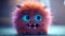 Adorable Furry Monster for Children\\\'s Book Illustration.