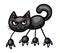 A Adorable Halloween Black Cat