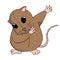 Adorable hamster illustration